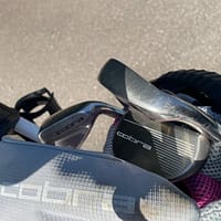 Golfsæt5 Golfsæt dame næsten ny Cobra med Clicgear vogn