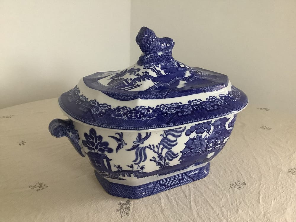 IMG_0614 Engelsk fajance stel fra Wedgwood & Co i Blue Willow