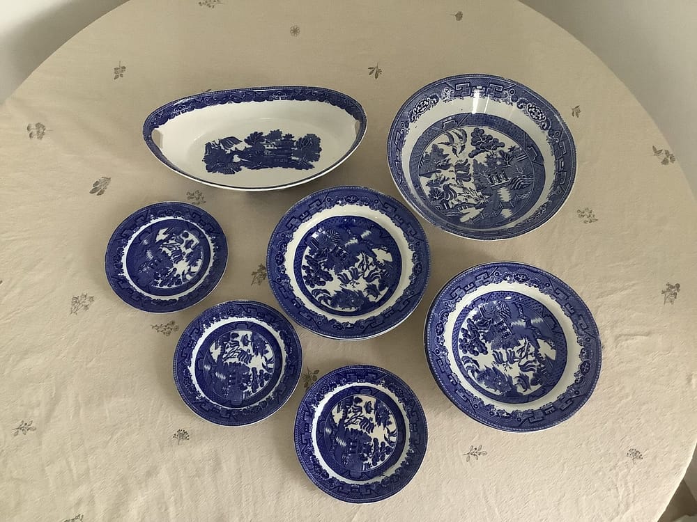 IMG_0623 Engelsk fajance stel fra Wedgwood & Co i Blue Willow