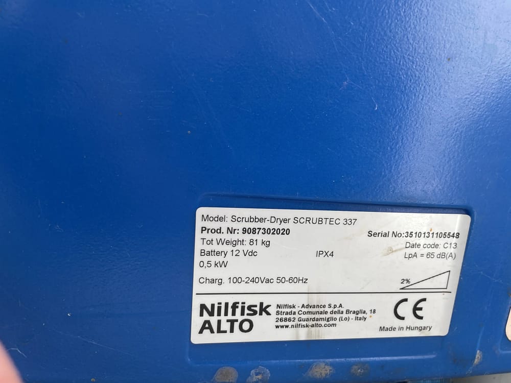 IMG_3421 Nilfisk gulvvasker SCRUBTEC 337 370 MM (2011)